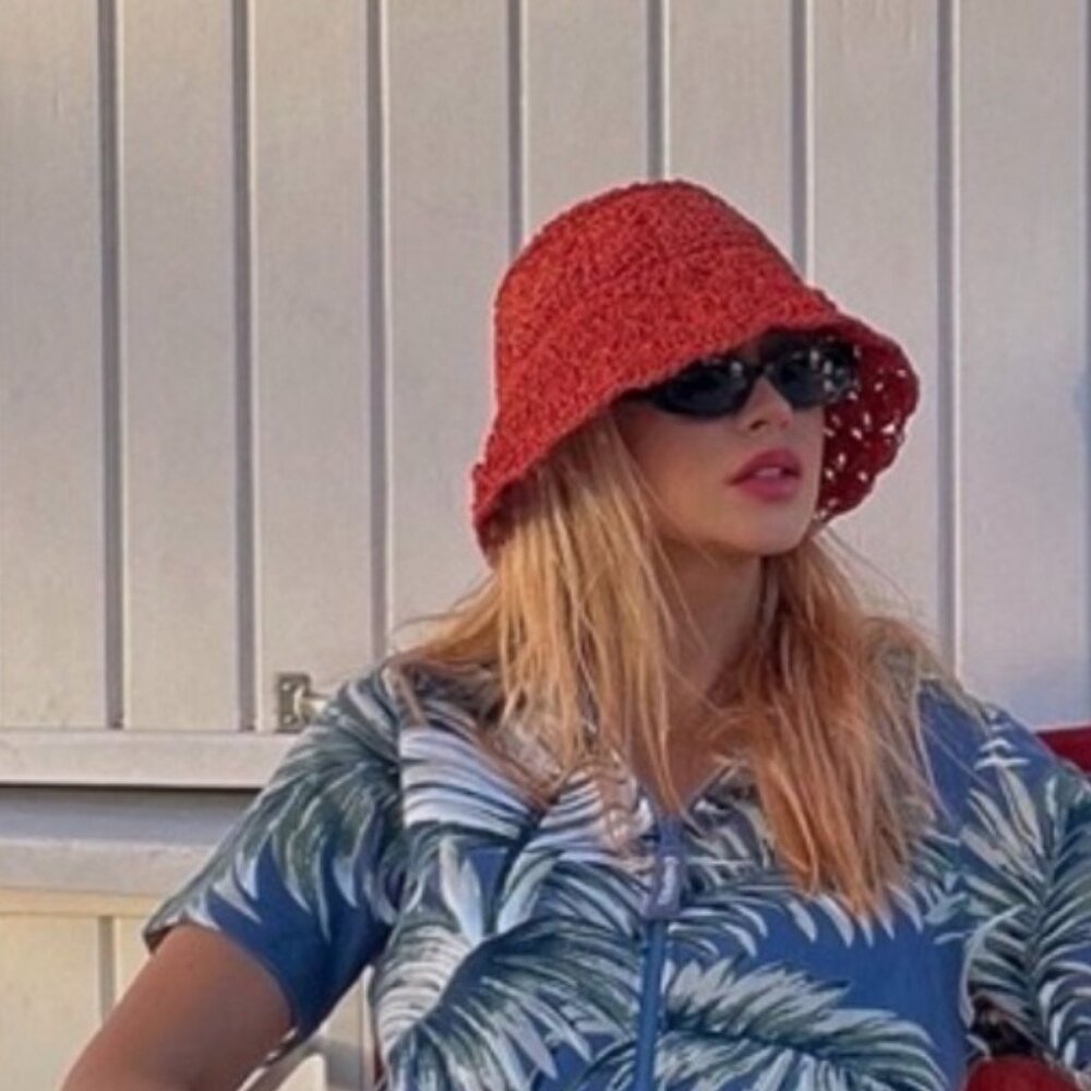 Wyeth Camille Bucket Hat in Terracotta